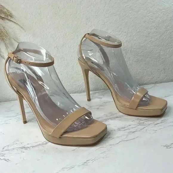 Nine West Shoes | Nine West Platform Heels | Color: Cream/Tan | Size: 9M - Picture 4 of 15